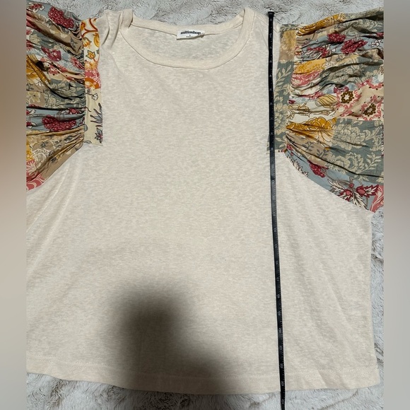 Mittoshop floral patchwork batwing sleeve blouse - Picture 3 of 12